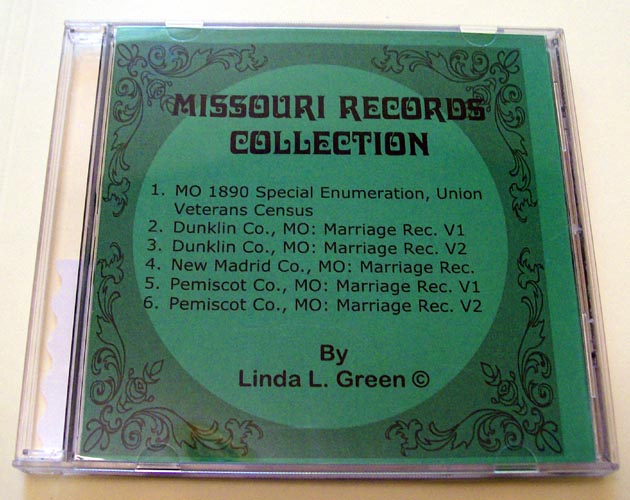 Missouri Records Collection CD, by Linda L. Green