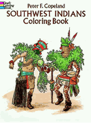 Front cover of coloring book - Southwest Indians