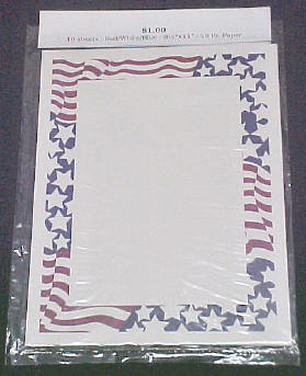Patriotic Stars & Stripes Paper