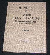 Runnels & Their Relationships, "The Governor's Line" Front Color Cover