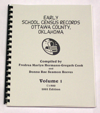 OTTAWA County (Oklahoma) School Census Records, 1912-1915, Volume I softbound book