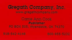 Red kromecoat thermographed card
